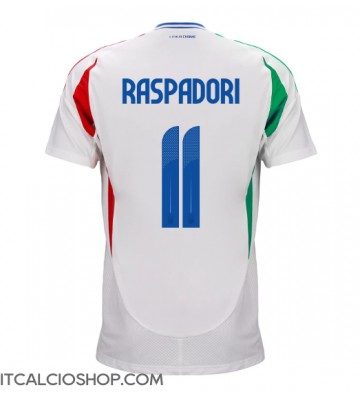 Italia Giacomo Raspadori #11 Seconda Maglia Europei 2024 Manica Corta